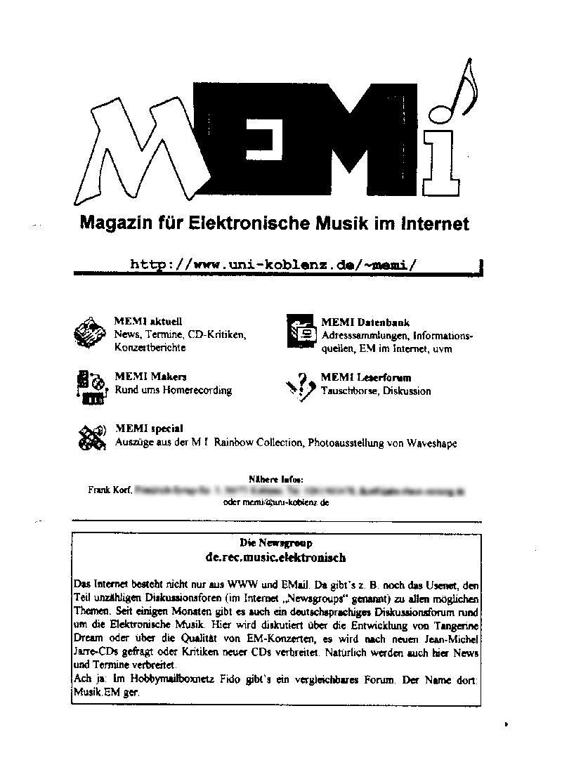 MEMI Flyer 4 (1996)